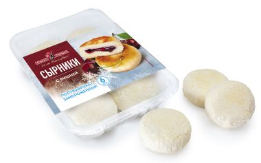 Сырники с фруктовой начинкой (вишня)