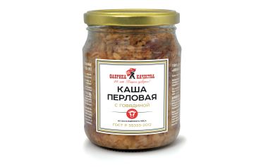 Каша перловая с говядиной ГОСТ