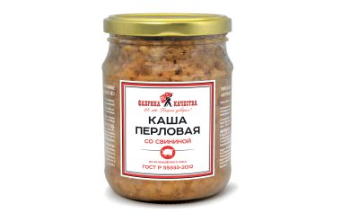 Каша перловая со свининой ГОСТ