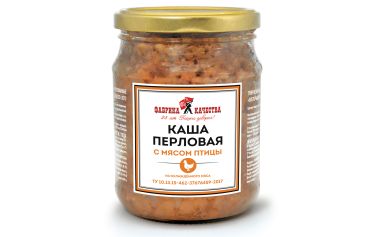 Каша перловая с мясом цыплят-бройлеров
