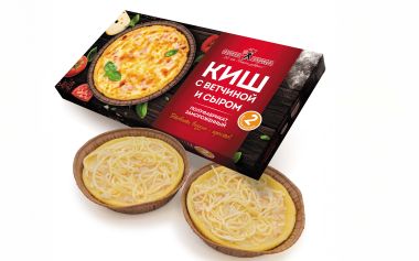 Киш с ветчиной и сыром