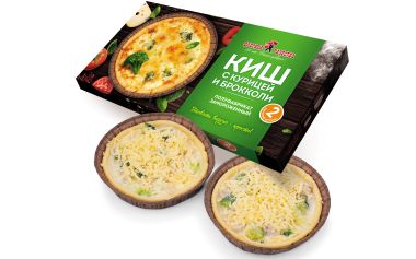 Киш с курицей и брокколи