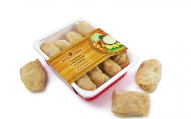 Голубцы с овощами,зеленью и рисом