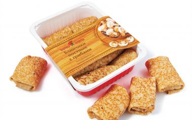 Блинчики постные с грибами