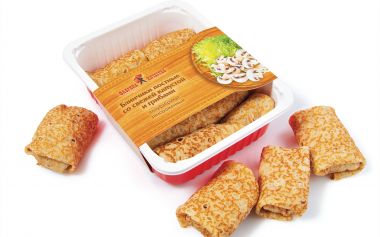 Блинчики постные с капустой и грибами